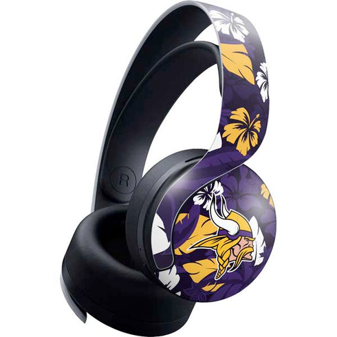 NFL Minnesota Vikings Tropical Print PULSE 3D Wireless Headset for PS5 Skin