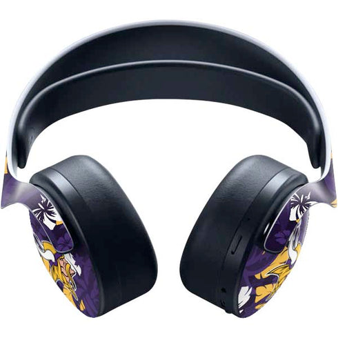 NFL Minnesota Vikings Tropical Print PULSE 3D Wireless Headset for PS5 Skin