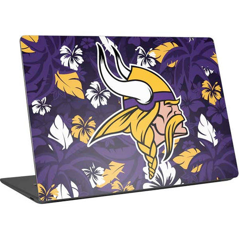 NFL Minnesota Vikings Tropical Print Surface Laptop 4 15in Skin