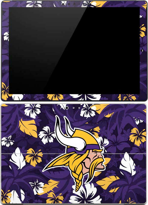 NFL Minnesota Vikings Tropical Print Surface Pro 4 Skin