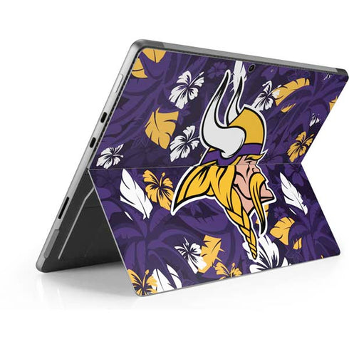 NFL Minnesota Vikings Tropical Print Surface Pro 9 Skin