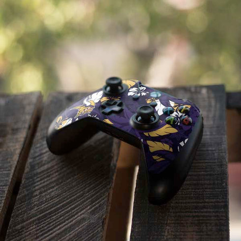 NFL Minnesota Vikings Tropical Print Xbox One Elite Controller Skin