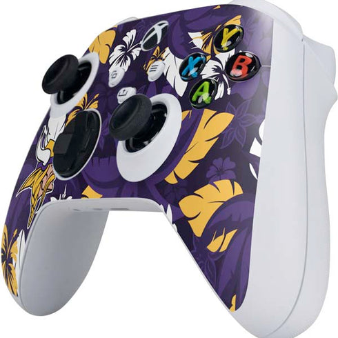 NFL Minnesota Vikings Tropical Print Xbox Series S Controller Skin