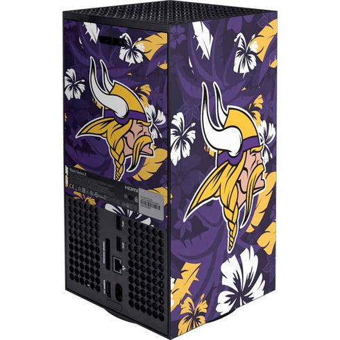 NFL Minnesota Vikings Tropical Print Xbox Series X Bundle Skin