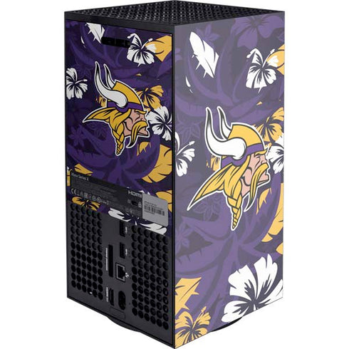 NFL Minnesota Vikings Tropical Print Xbox Series X Console Skin