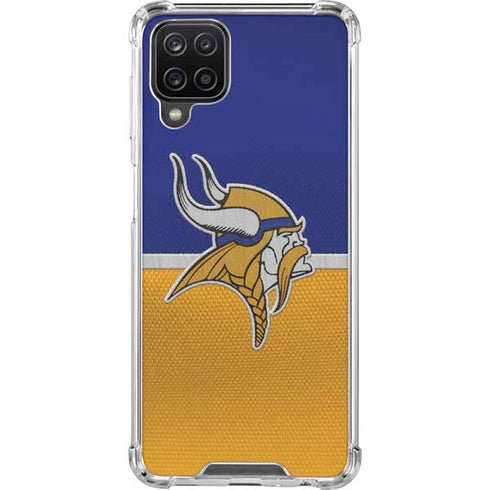 NFL Minnesota Vikings Vintage Galaxy A12 Clear Case