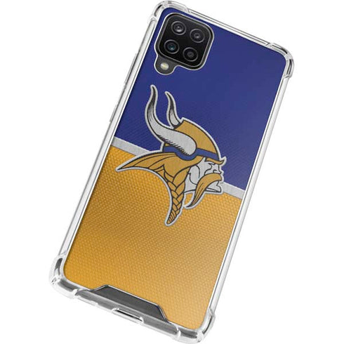 NFL Minnesota Vikings Vintage Galaxy A12 Clear Case