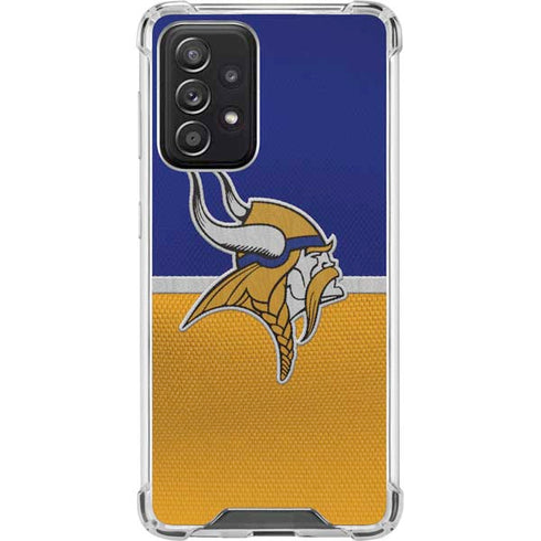 NFL Minnesota Vikings Vintage Galaxy A52 5G Clear Case
