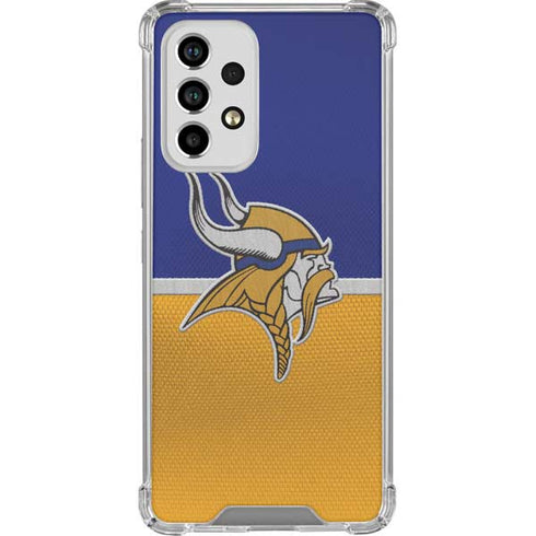 NFL Minnesota Vikings Vintage Galaxy A53 5G Clear Case