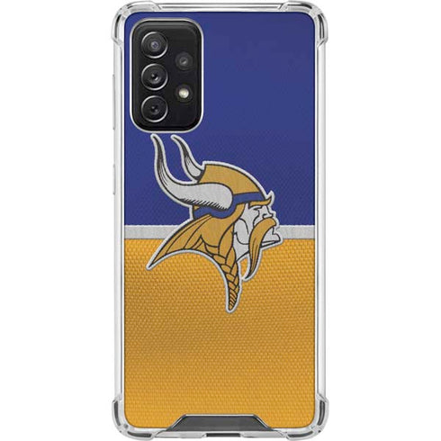 NFL Minnesota Vikings Vintage Galaxy A72 5G Clear Case