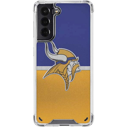 NFL Minnesota Vikings Vintage Galaxy S21 5G Clear Case