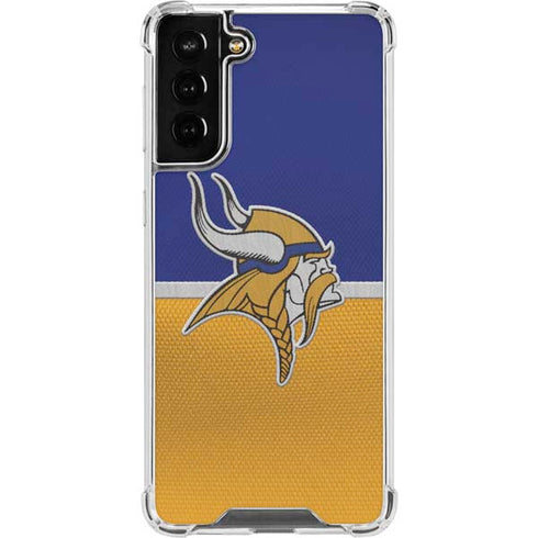 NFL Minnesota Vikings Vintage Galaxy S21 FE Clear Case