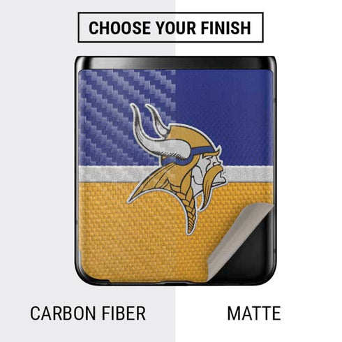 NFL Minnesota Vikings Vintage Galaxy Z Flip Skin