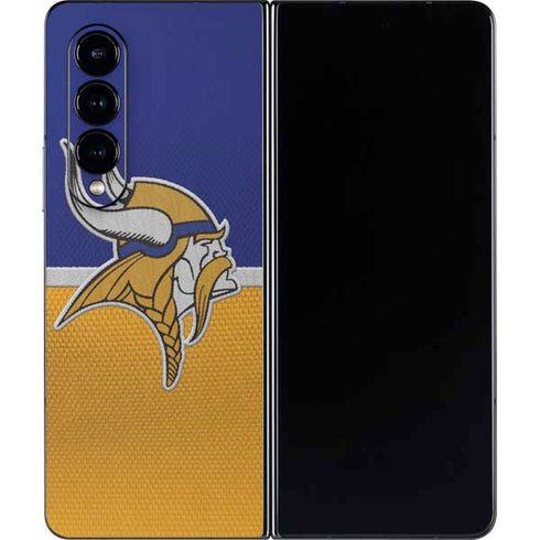 NFL Minnesota Vikings Vintage Galaxy Z Fold4 5G Skin
