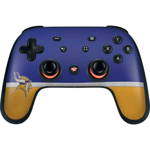 NFL Minnesota Vikings Vintage Google Stadia Controller Skin