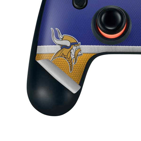 NFL Minnesota Vikings Vintage Google Stadia Controller Skin