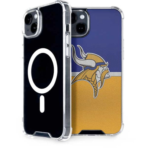 NFL Minnesota Vikings Vintage iPhone 15 Plus MagSafe Case