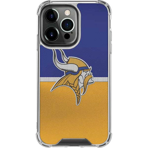 NFL Minnesota Vikings Vintage iPhone 14 Pro Clear Case