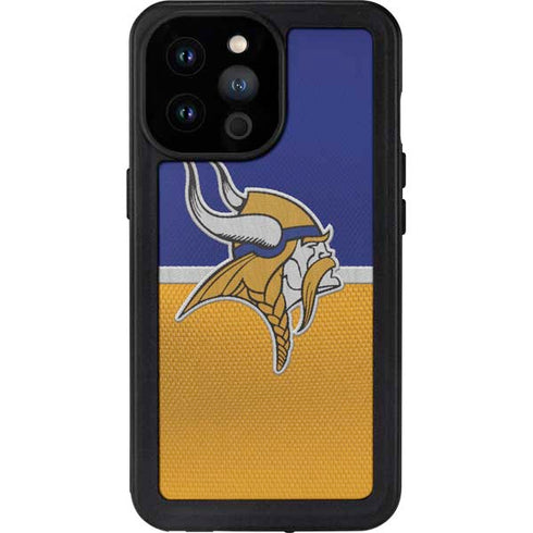 NFL Minnesota Vikings Vintage iPhone 14 Pro Max Waterproof Case