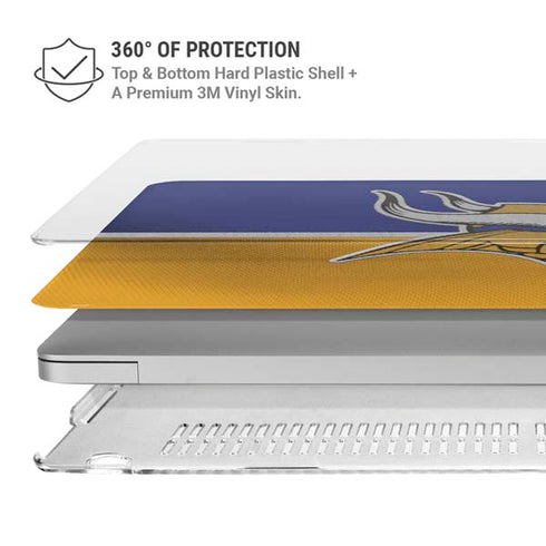 NFL Minnesota Vikings Vintage MacBook Air 13in M1 (2021) Case plus Skin