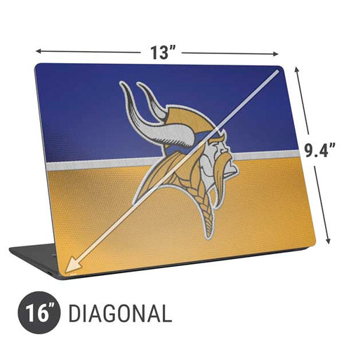 NFL Minnesota Vikings Vintage Universal Laptop 16in (13 x 9.4in) Skin