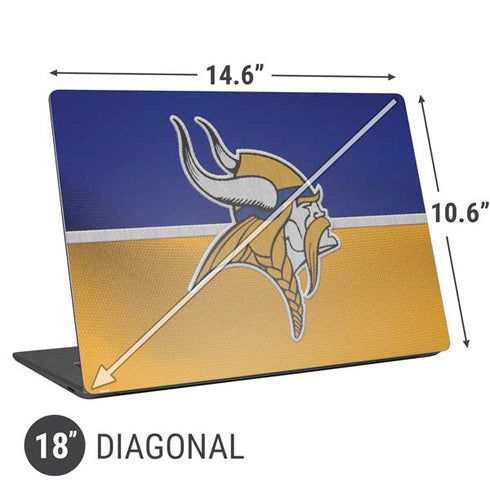 NFL Minnesota Vikings Vintage Universal Laptop 18in (14.6 x 10.6in) Skin