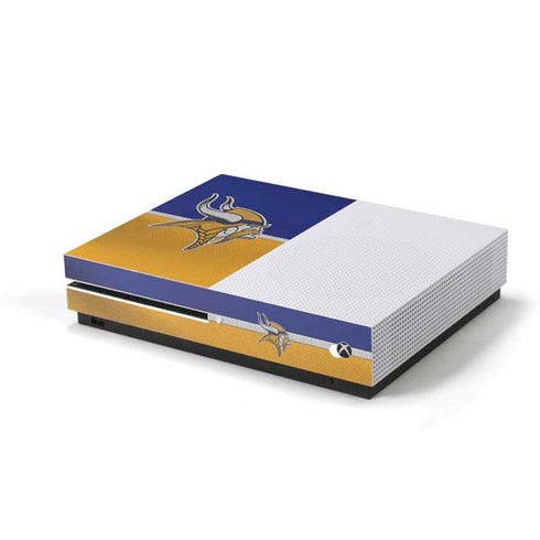 NFL Minnesota Vikings Vintage Xbox One S Console Skin