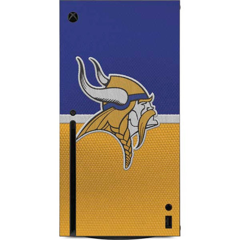 NFL Minnesota Vikings Vintage Xbox Series X Console Skin