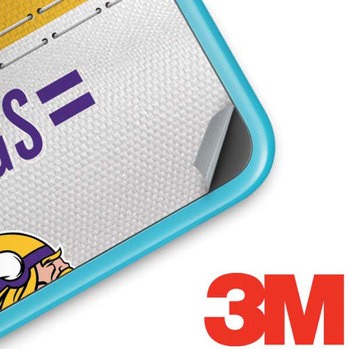 NFL Minnesota Vikings White Striped Nintendo 2DS XL (2017) Skin