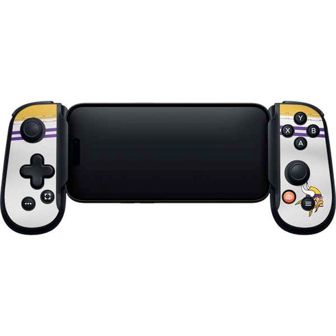 NFL Minnesota Vikings White Striped Backbone One for iPhone Game Controller Skin