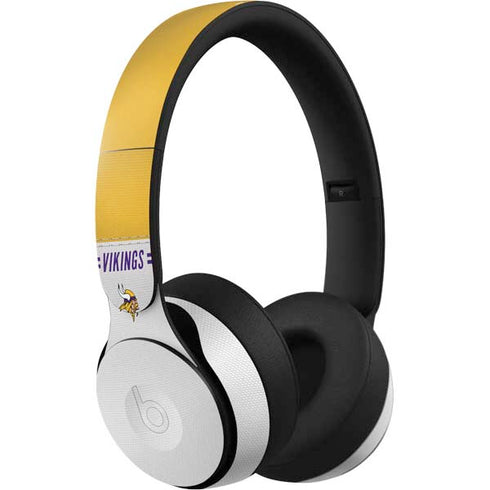 NFL Minnesota Vikings White Striped Beats Solo Pro Skin