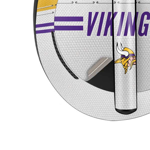 NFL Minnesota Vikings White Striped Bose Noise Cancelling Headphones 700 Skin