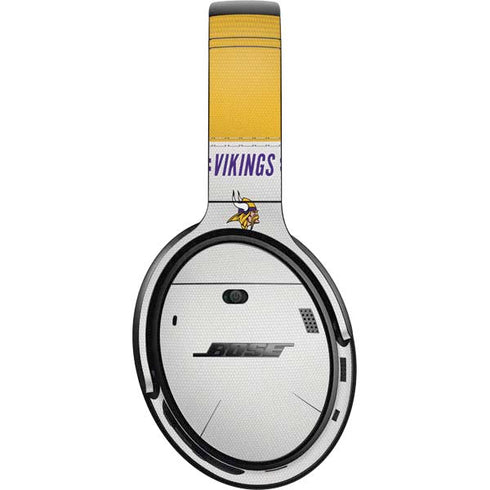 NFL Minnesota Vikings White Striped Bose QuietComfort 35 II Headphones Skin