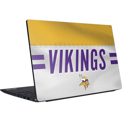 NFL Minnesota Vikings White Striped Dell Vostro Skin