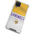 NFL Minnesota Vikings White Striped Galaxy A12 Clear Case