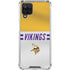 NFL Minnesota Vikings White Striped Galaxy A12 Clear Case