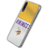 NFL Minnesota Vikings White Striped Galaxy A50 Clear Case