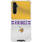 NFL Minnesota Vikings White Striped Galaxy A54 5G Clear Case