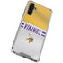 NFL Minnesota Vikings White Striped Galaxy A54 5G Clear Case