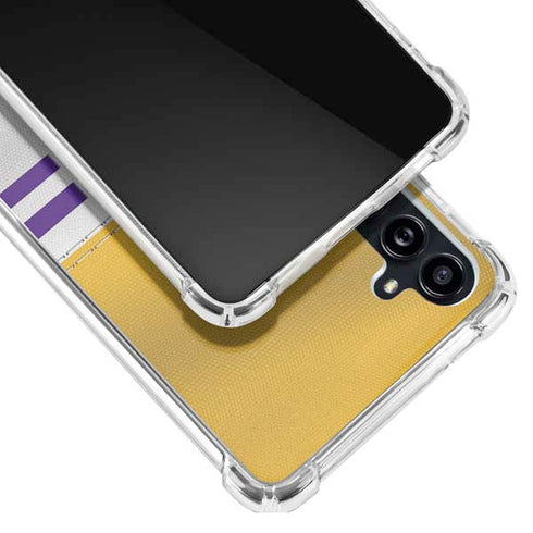 NFL Minnesota Vikings White Striped Galaxy A54 5G Clear Case