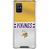 NFL Minnesota Vikings White Striped Galaxy A71 5G Clear Case