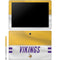 NFL Minnesota Vikings White Striped Galaxy Book 12in Skin