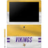 NFL Minnesota Vikings White Striped Galaxy Book 12in Skin