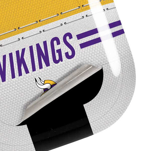 NFL Minnesota Vikings White Striped Galaxy Buds Pro Skin