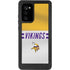 NFL Minnesota Vikings White Striped Galaxy Note20 5G Waterproof Case