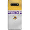 NFL Minnesota Vikings White Striped Galaxy S10 Plus Skin