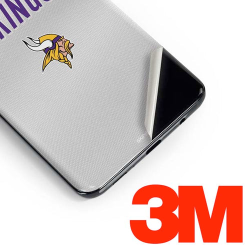 NFL Minnesota Vikings White Striped Galaxy S10 Plus Skin