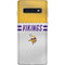 NFL Minnesota Vikings White Striped Galaxy S10 Skin