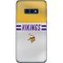 NFL Minnesota Vikings White Striped Galaxy S10e Skin