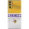 NFL Minnesota Vikings White Striped Galaxy S20 Fan Edition Skin